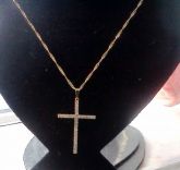 Colar Ana Maria Com Crucifixo Todo Em Stras