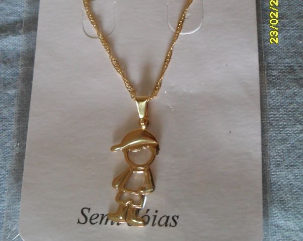 Colar Menino Folheado A Ouro