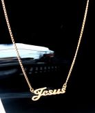Colar Jesus Folheada A Ouro